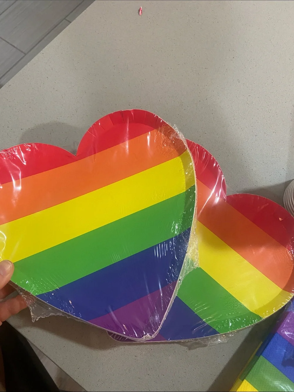 Rainbow Pride Paper Party Set - Multicolor Cups, Plates, Napkins & Cutlery